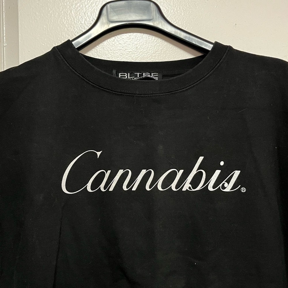 Brian Lichtenberg Black Cannabis Graphic crewneck